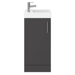 Venice Small Gloss Grey Cloakroom Suite 8 Venice Small Gloss Grey Cloakroom Suite -Croydex shop vc4sgry d1