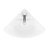Venice Modern Corner Basin + Pedestal (1 Tap Hole) -Croydex shop vcrnbp d4