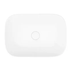 Venice Cloakroom Suite (465mm Countertop Basin, Gloss White Floating Shelf + Toilet)