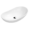 Venice Matt White Oval Counter Top Basin - 615 X 360mm 1 Venice Matt White Oval Counter Top Basin - 615 X 360mm -Croydex shop vct01whi l