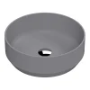 Venice Matt Grey Round Counter Top Basin - 350mm Diameter -Croydex shop vct03gre d1