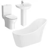 Victorian Plumbing Vegas Modern Freestanding Bath Suite -Croydex shop vegmfs detail1