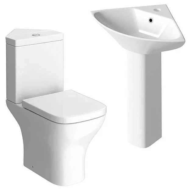 Venice 4-Piece Cloakroom Corner Suite 3 Venice 4-Piece Cloakroom Corner Suite