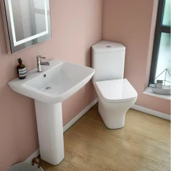 Venice Modern Corner Toilet + Soft Close Seat 10 Venice Modern Corner Toilet + Soft Close Seat -Croydex shop venicemoderncornertoiletwithsoftcloseseatdetail1