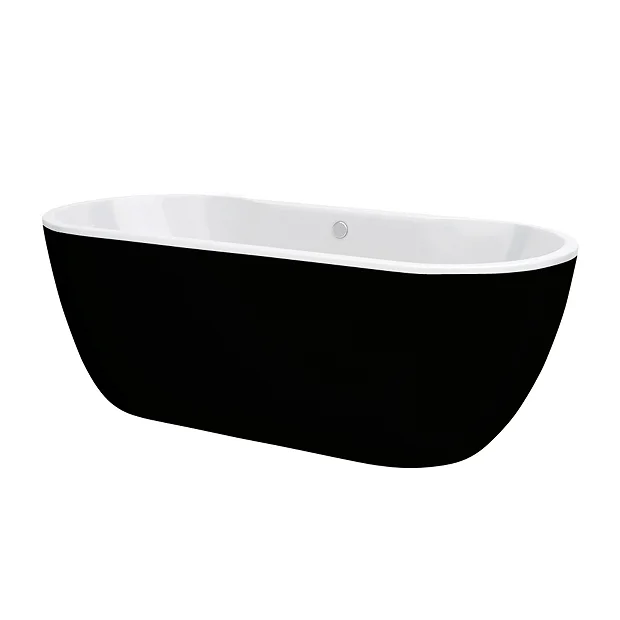 Victorian Plumbing Verona Black Freestanding Modern Bath 3 Victorian Plumbing Verona Black Freestanding Modern Bath
