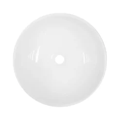 Victorian Plumbing Sol Round Counter Top Basin 0TH - 405mm Diameter -Croydex shop ves006 detail3