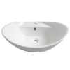 Victorian Plumbing Faro Oval Counter Top Basin With Mono Basin Mixer (590 X 395mm) -Croydex shop ves010tap d4