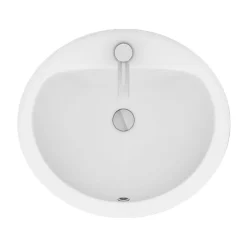 Victorian Plumbing Rio Oval Inset Basin 1TH - 520 X 460mm