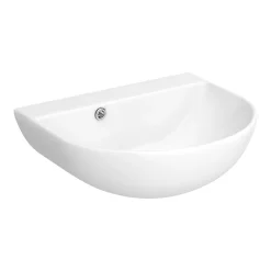 Victorian Plumbing Harmonia 440 X 365mm 0TH Curved Wall Hung Basin