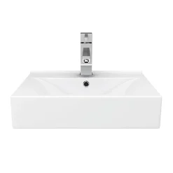Victorian Plumbing Kyoto Rectangular Basin 1TH - 450 X 310mm 9 Victorian Plumbing Kyoto Rectangular Basin 1TH - 450 X 310mm -Croydex shop ves101 dt1