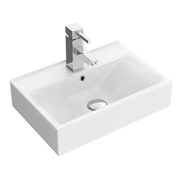 Victorian Plumbing Kyoto Rectangular Basin 1TH - 450 X 310mm 3 Victorian Plumbing Kyoto Rectangular Basin 1TH - 450 X 310mm