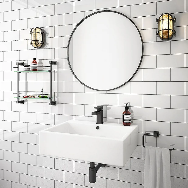Victorian Plumbing Kyoto Large Rectangular 600 X 460mm 1TH Wall Hung Basin 6 Victorian Plumbing Kyoto Large Rectangular 600 X 460mm 1TH Wall Hung Basin - Image 4