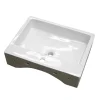 Victorian Plumbing Kyoto Large Rectangular 600 X 460mm 1TH Wall Hung Basin -Croydex shop ves132nd4