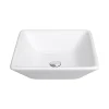 Victorian Plumbing Lazio Square Counter Top Basin - 0TH - 410 X 410mm -Croydex shop ves983 d4
