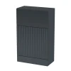 Venice Fluted 500mm Anthracite WC Unit -Croydex shop vf50wsal