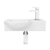 Valencia Wall Hung Basin (400mm Wide - Gloss White) -Croydex shop vgw4 d3