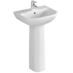 VitrA - S20 Model 4 Piece Suite - Closed Back CC Toilet & 60cm Basin - 1 Or 2 Tap Holes -Croydex shop vitcb4sui602thai3