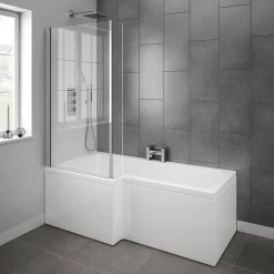 Venice L-Shaped 1600 Complete Bathroom Package -Croydex shop vlcbs16 d3