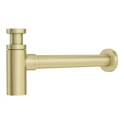 Venice 900mm Wall Hung Basin With Brushed Brass Towel Rail Frame Inc. Tap + Bottle Trap