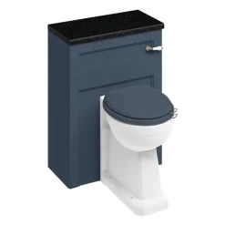 Urlington Bathroom Burlington 60 Back To Wall Unit & Regal Comfort Height Pan (excluding Seat) - Blue -Croydex shop w60bp15 l