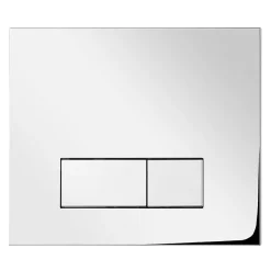 Victorian Plumbing Dual Flush Concealed WC Cistern With Wall Hung Frame + Modern Toilet -Croydex shop whfp d1