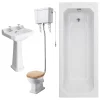 Victorian Plumbing Winchester High Level Toilet Bathroom Suite -Croydex shop whlts nd2