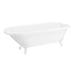 Victorian Plumbing Bromley 1780 Single Ended Roll Top Bath + White Leg Set 5 Victorian Plumbing Bromley 1780 Single Ended Roll Top Bath + White Leg Set -Croydex shop whtbrom1780b nl