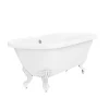 Victorian Plumbing Duke 1795 Traditional Roll Top Bath + White Leg Set 2 Victorian Plumbing Duke 1795 Traditional Roll Top Bath + White Leg Set -Croydex shop whtduke1795b n d5