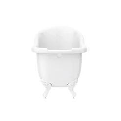 Victorian Plumbing Oxford 1710 Roll Top Slipper Bath + White Leg Set -Croydex shop whtox1710b d4