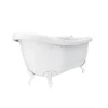 Victorian Plumbing Oxford 1710 Roll Top Slipper Bath + White Leg Set -Croydex shop whtox1710b d6