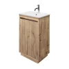 Crosswater Flute 470mm Windsor Oak Floor Standing Unit With Basin 2 Crosswater Flute 470mm Windsor Oak Floor Standing Unit With Basin -Croydex shop windorunit l