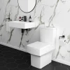 Arezzo 600mm Wall Mounted / Countertop Stone Resin Basin With Hidden Waste Cover 2 Arezzo 600mm Wall Mounted / Countertop Stone Resin Basin With Hidden Waste Cover -Croydex shop wmc6pmb nd4