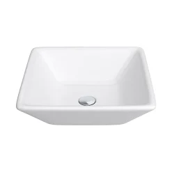 Victorian Plumbing 600 X 450mm White Shelf With Lazio Basin -Croydex shop wsves983 d2