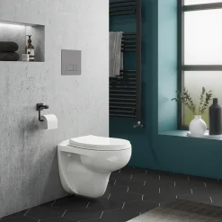 Victorian Plumbing Wall Hung Toilet With Dual Flush Concealed WC Cistern + Wall Hung Frame 8 Victorian Plumbing Wall Hung Toilet With Dual Flush Concealed WC Cistern + Wall Hung Frame -Croydex shop xty005nts010whp001 nl